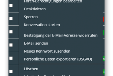 ACP User Profil Link